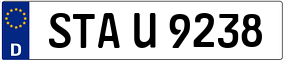 Trailer License Plate